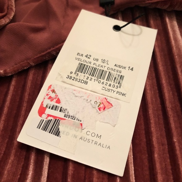 Bardot NWT Velvety Pink Cocktail Dress 10 - Picture 5 of 8